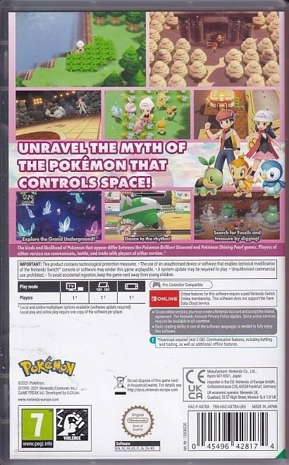 Pokemon Shining Pearl - Nintendo Switch (A Grade) (Genbrug)